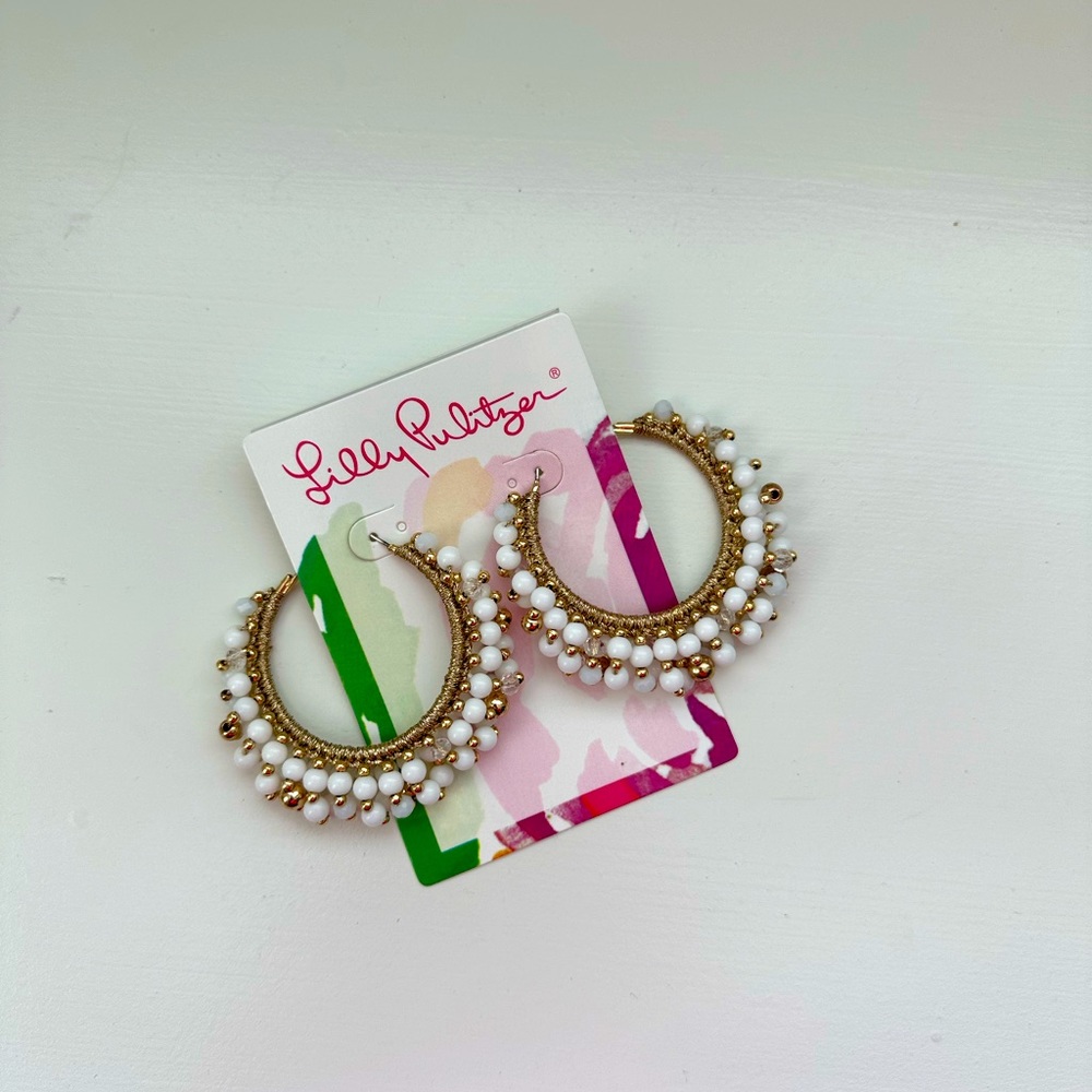 Lilly Pulitzer Hoop Earrings NWT